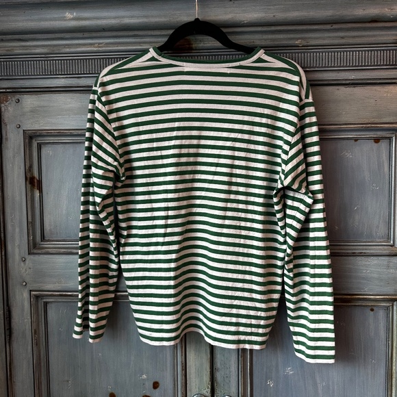 Comme des Garçons PLAY Green Stripe Shirt Size M - Picture 8 of 9